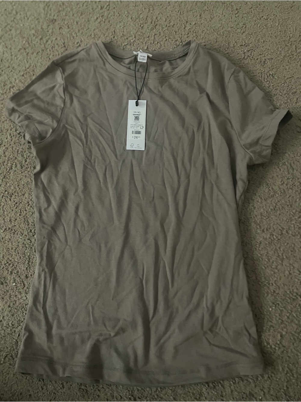 NWT Everyday Crew Neck T-Shirt — Taupe